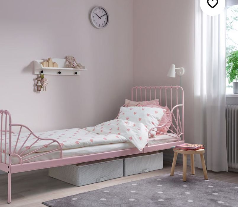 Cama criança IKEA - modelo Minnen cor amarelo
