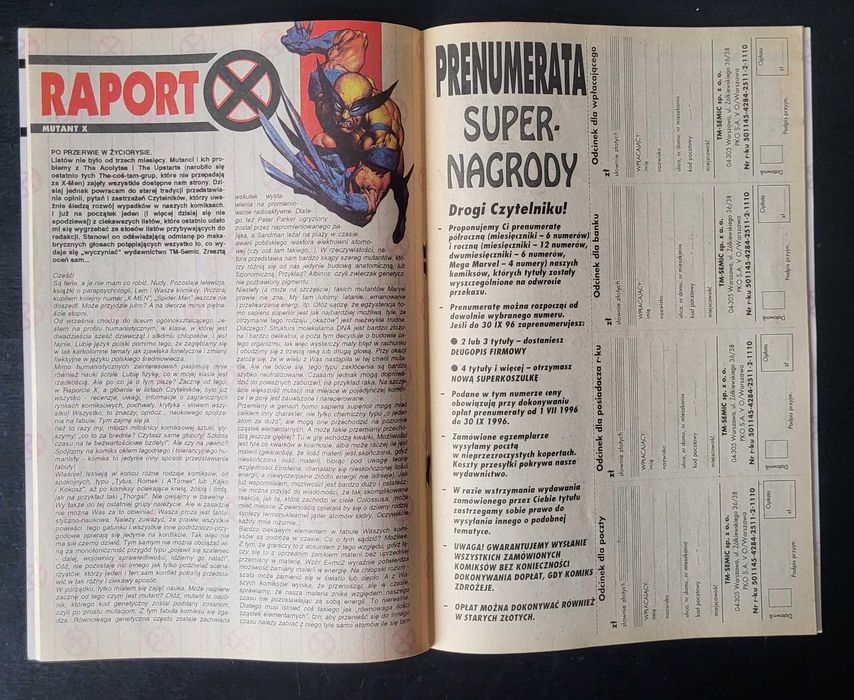 X-Men 8/96 - TM Semic