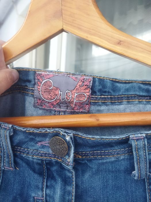 Жіночі джинсові бріджі