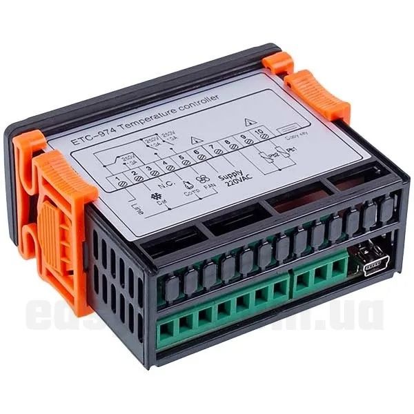 Контролер ЕТС-974 (мікропроцесор 2 датчики) 220V 8A