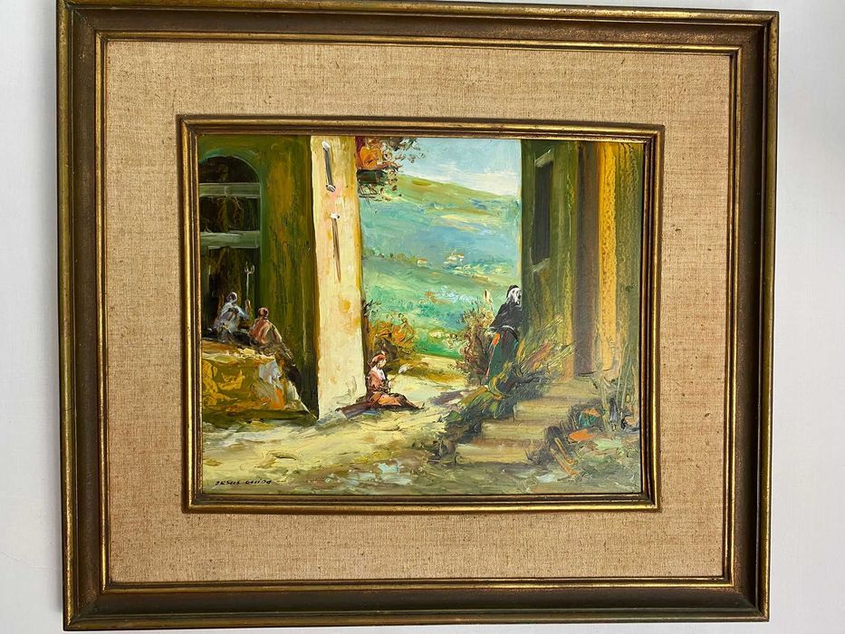 Quadro Original Jesus Guido – Pintura Assinada – Paisagem Rural