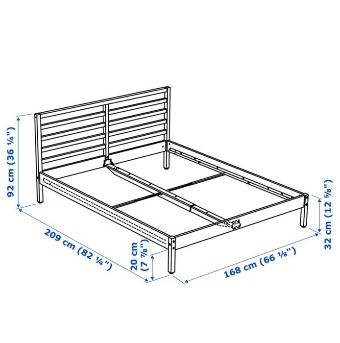 Cama de casal com colchão