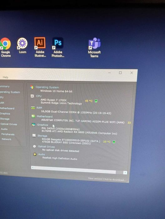 PC Gaming Completo Ryzen 7 + RX 6600 | Monitor + Teclado + Rato