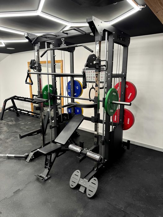 Smith Brama Klatka Half Rack Suwnica Ze Stosem 2x100KG KRAUSE FITNESS