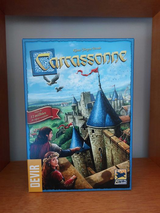 Carcassone com mini expansões O Rio e O Abade (Jogo de Tabuleiro)