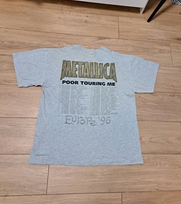 koszulka z nadrukiem metallica Poor Touring Me Europe 1996 metal merc