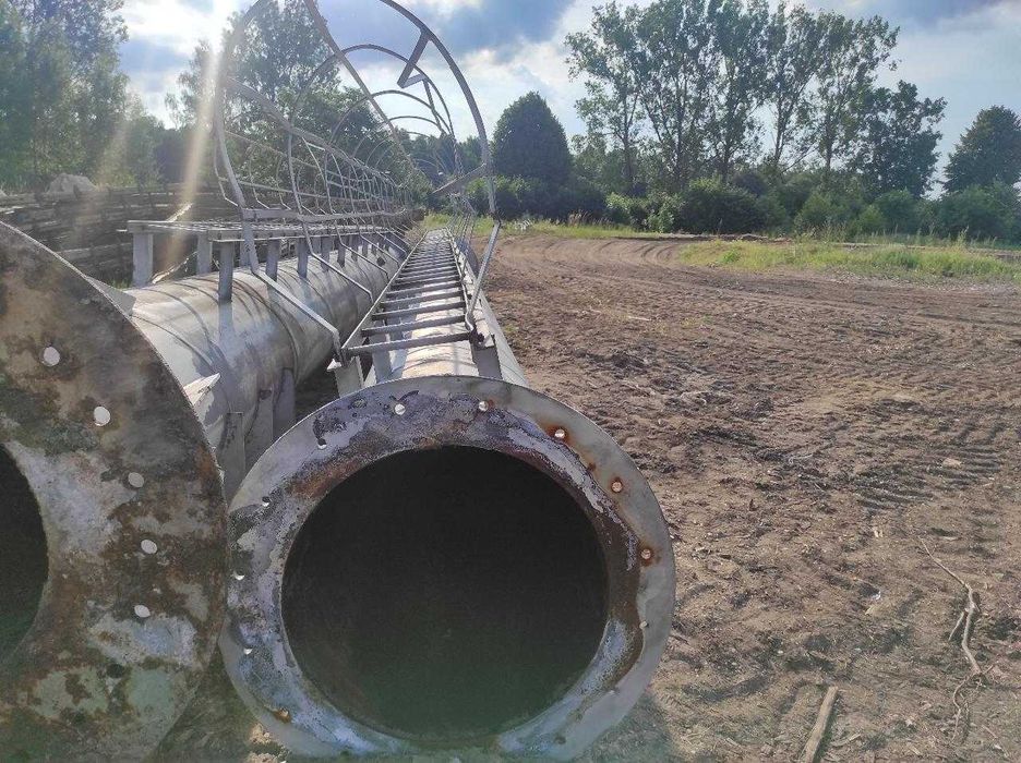 Komin stalowy - składający się z trzech elementów