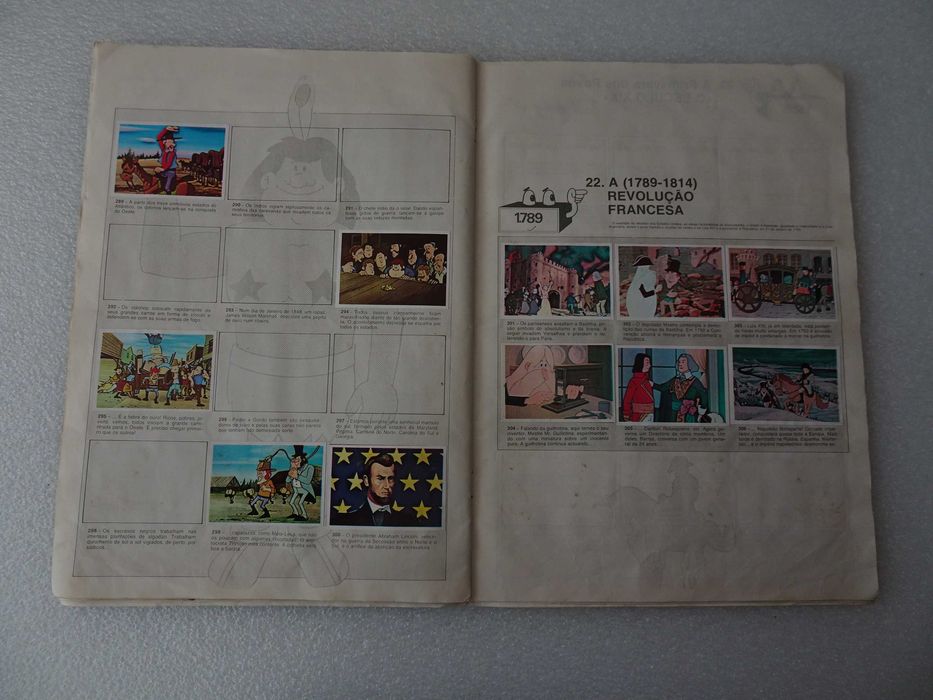 Caderneta de cromos Era uma vez... o Homem (faltam 55 cromos)