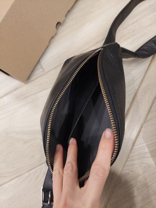 Бананка поясна сумка шкіряна чоловіча