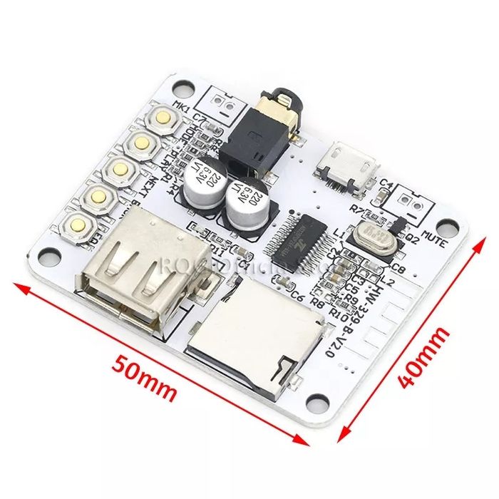 Аудио приёмник Bluetooth 5.0 . Mp3- плеер, AUX, USB flash карта, радио