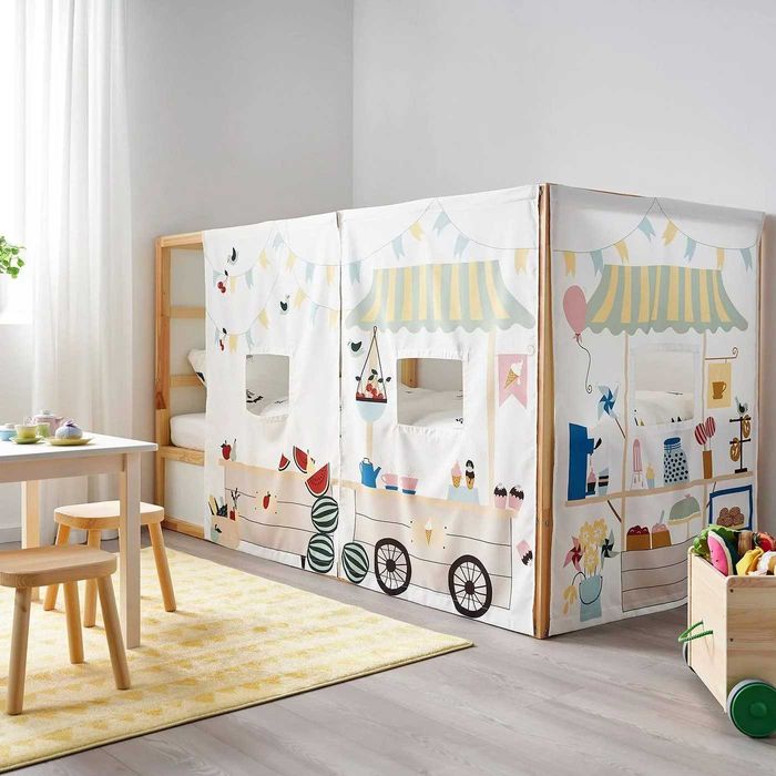 Cama IKEA KURA 90x200 + colchão MALVIK