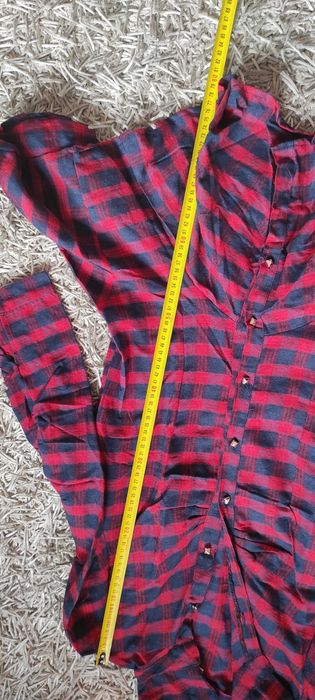 Tunika sukienka w kratę S 36 Rosienne