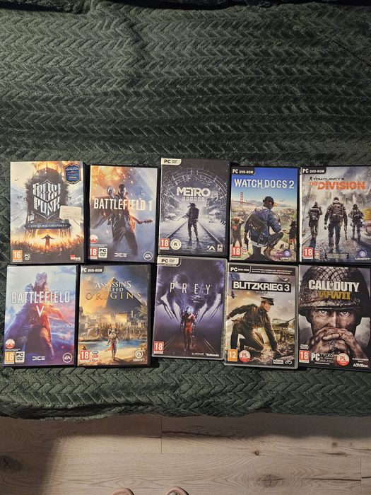 Gry na PC  mix 10 sztuk