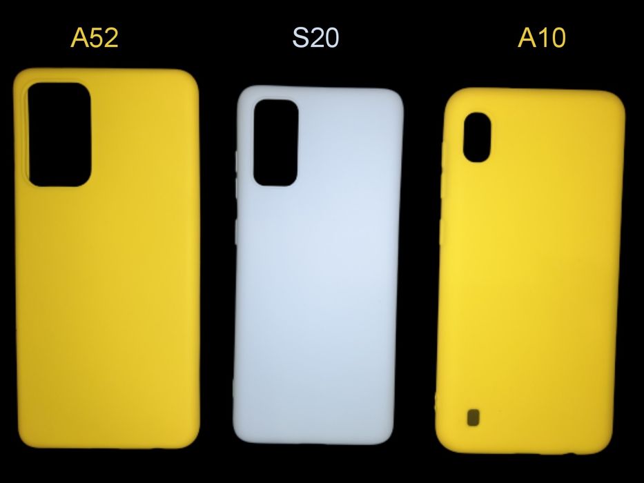 Силіконовий однотонний чохол для Samsung Galaxy A52 | S20