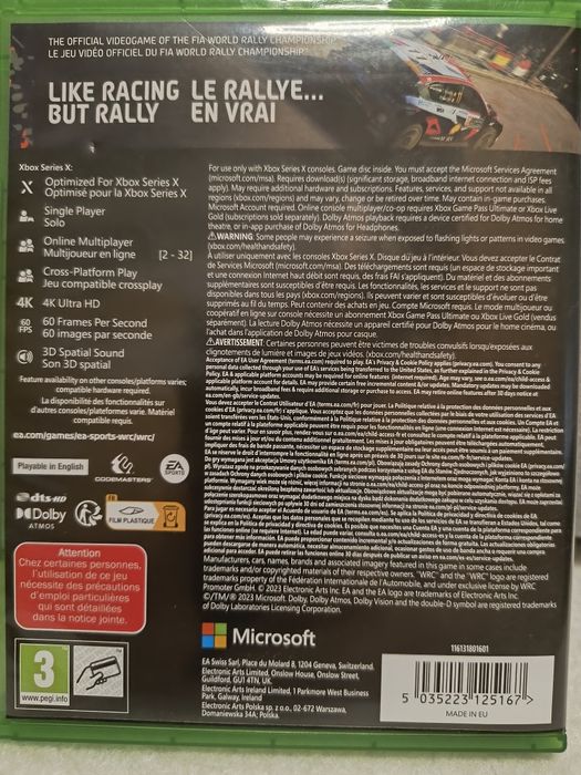 Gra WRC Xbox series x
