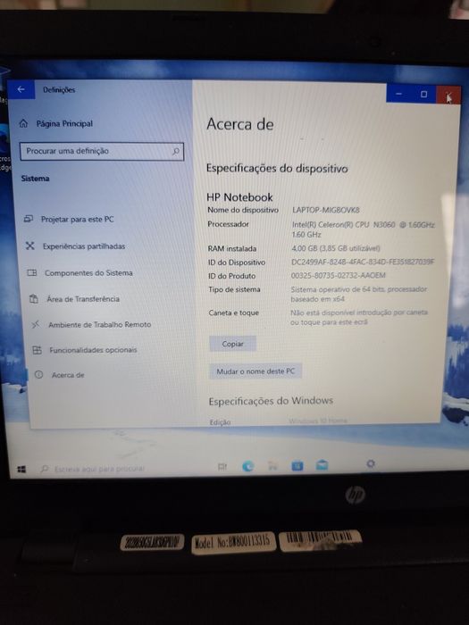 Computador portátil HP