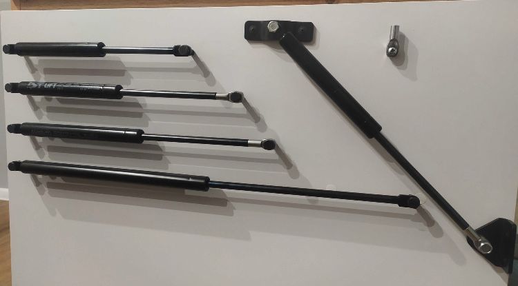 Газовий амортизатор для люка, багажника. Газліфт для ліжка 600мм