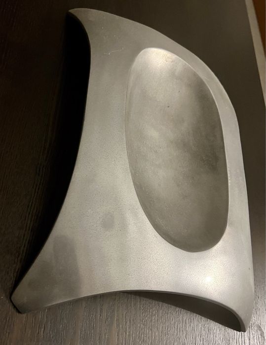 Base decorativa (em vidro e alumínio)