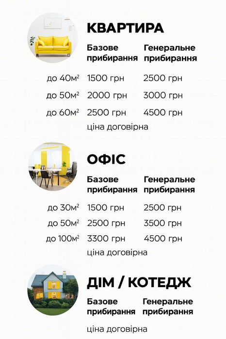 Прибирання квартири та дому. Клінінг. Київ, Київська область