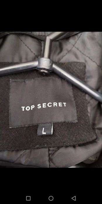 Płaszcz jesionka damska czarna top secret rozm L