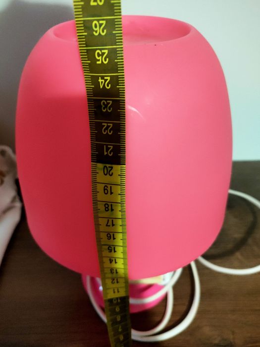 Lampka lampa nocna malinowa