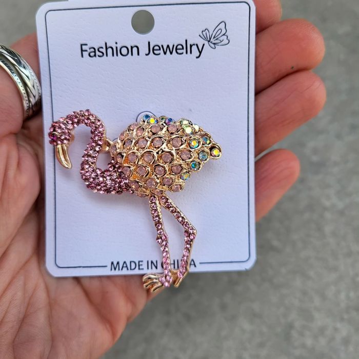 Broszka Fleming różowy