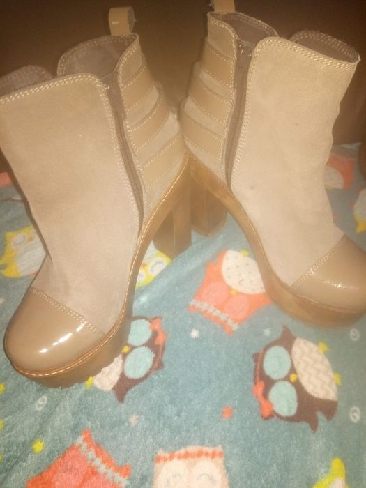 Sapatos e botas com tacão n37 como novos calçado guimarães