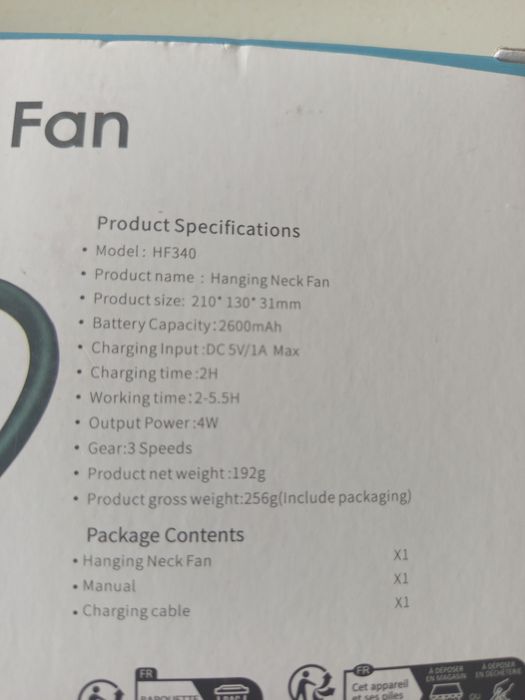 Comlife przenośny wentylator na szyję