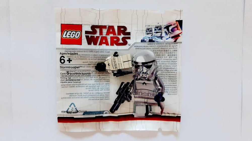 Lego Star Wars 285_3590 Stormtrooper Chrome Silver polybag selado