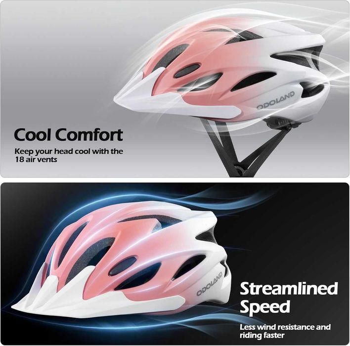 Kask rowerowy ODOLAND HT-12 | rozmiar 58-62 cm