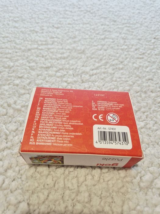 Puzzle goki, papugi. 4+