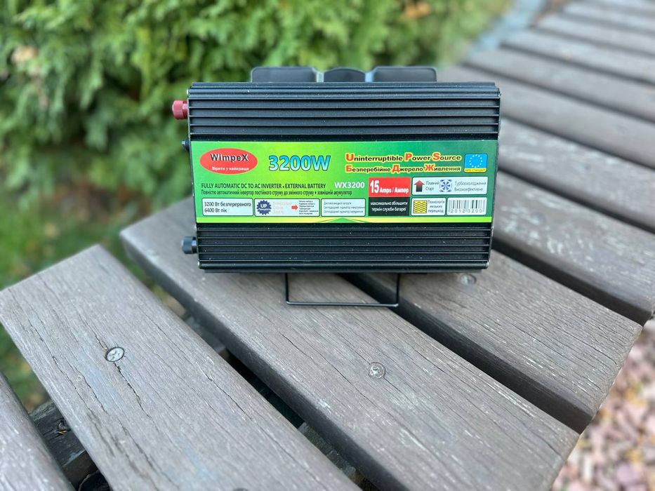 Лучший Инвертор 3200W‼️с зарядкой Преобразователь 12-220Вт Аккумулятор