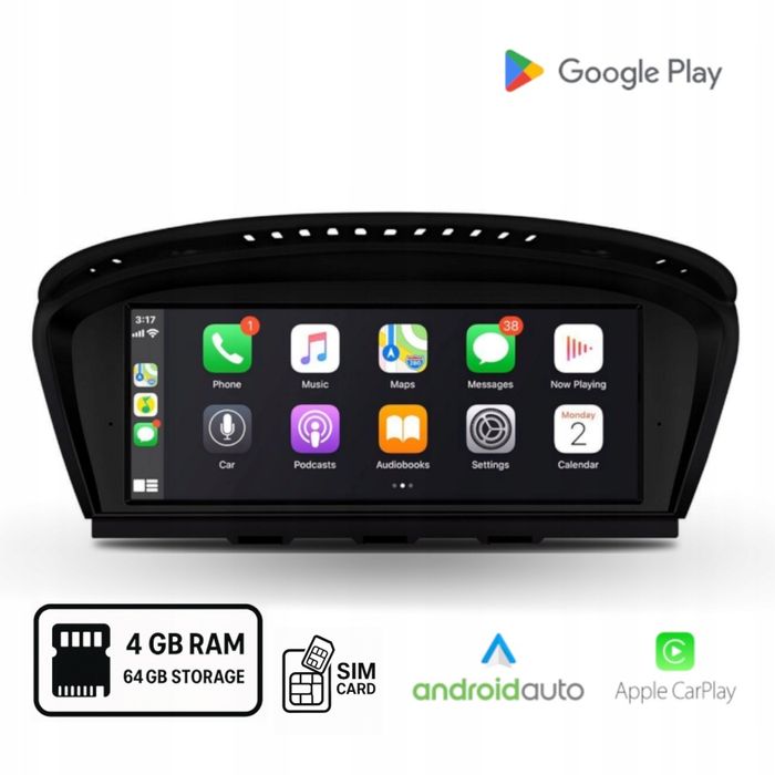 Radio Android do BMW E60 E90 CCC / Android Auto Carplay 4+64 GB