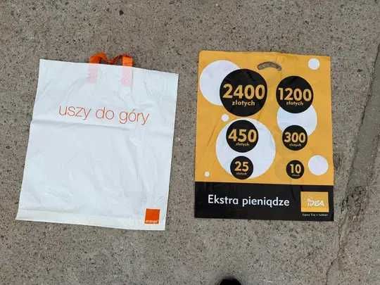 reklamówki zakupowe,do pakowania NOWE, duża ilość