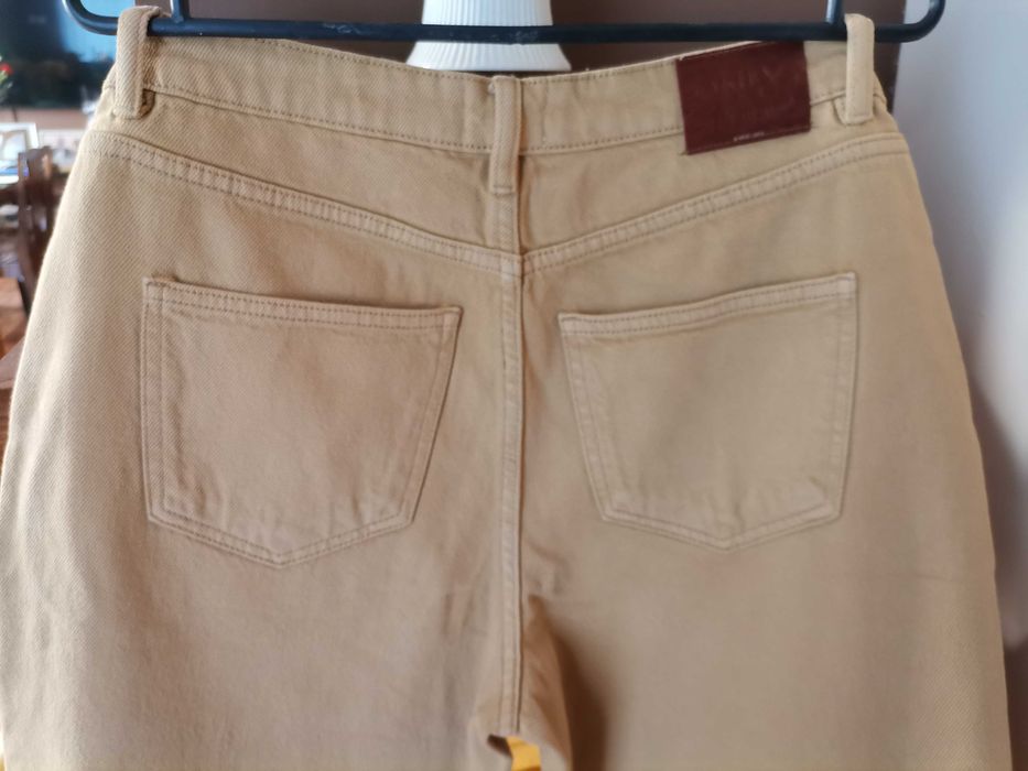 Spodnie Szerokie Beż Only