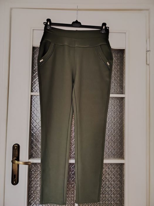 Штаны лосины брюки плотные L зауженные зима