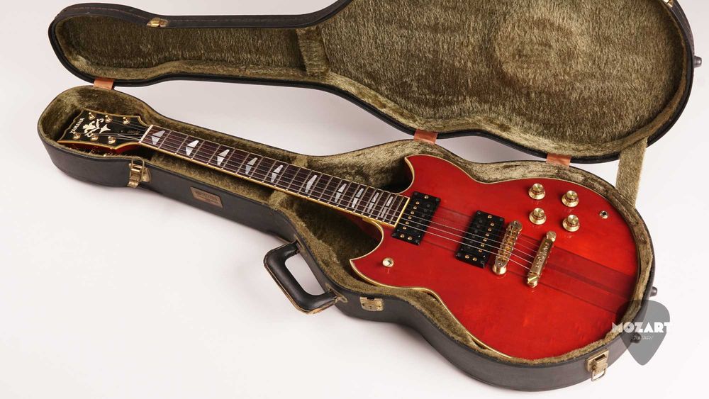 Yamaha SG-1500 Persimmon Red 1982 - Made in Japan - Neck-Through - Bi-Sound - Original Yamaha Case