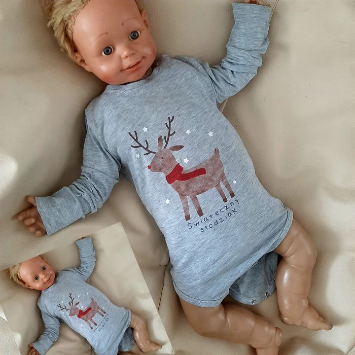 Zestaw świąteczny roz 86 5 sztuk mega paka komplet dla chłopca wyprawk