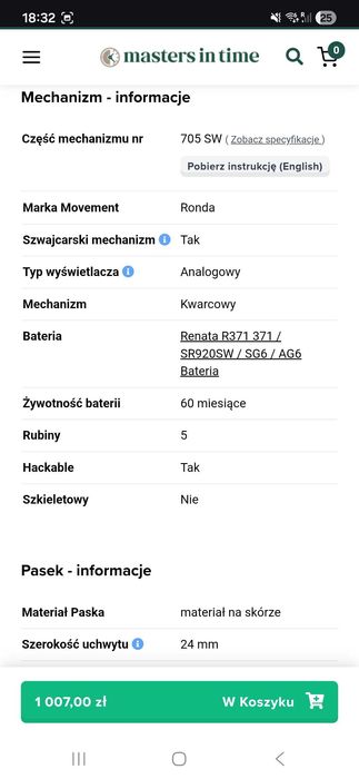 Zegarek Swiss Military Hanowa