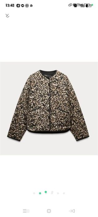 Стьобаний бомбер куртка Zara s-m,xs