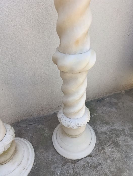Conjunto colunas mármore