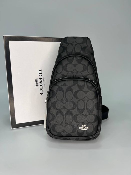 Мужская сумка слинг Коач/Чоловіча сумка через плече Coach