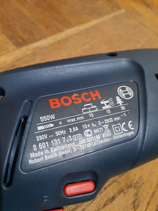 Оригінал,Швейцарія!!Дрель ударна Bosch GSB 13 RE,550вт