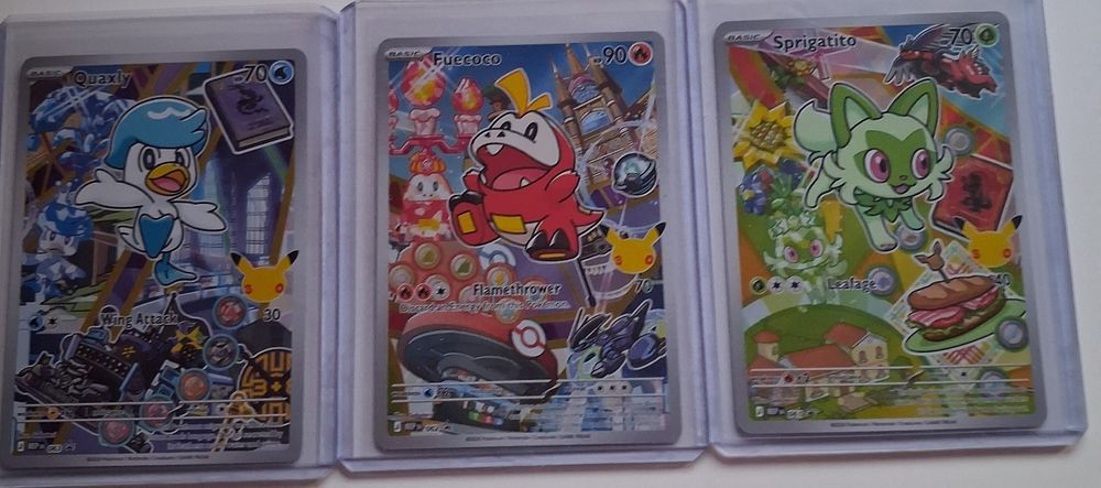 Karty pokemon first partner 3  Quaxly -  Fuecoco - Sprigatito