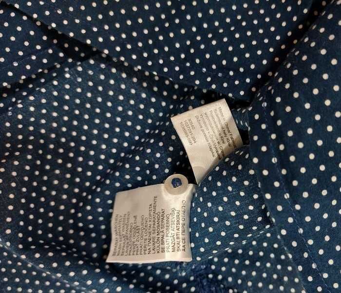 Bluzka koszula S 36 Peek Cloppenburg granatowa bawełna