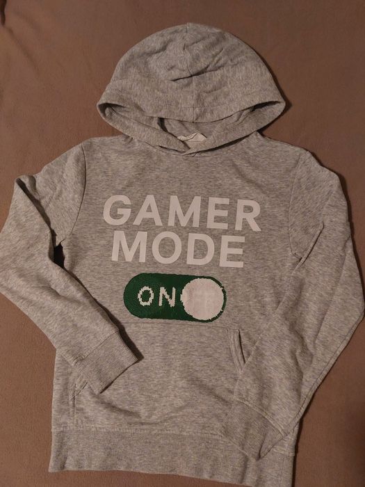 Sweater com capuz e desenho reversível tamanho 8 a 10