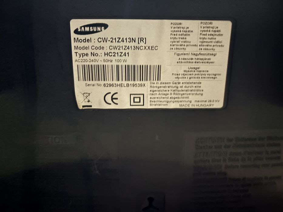 TV Samsung  ecran plano CRT