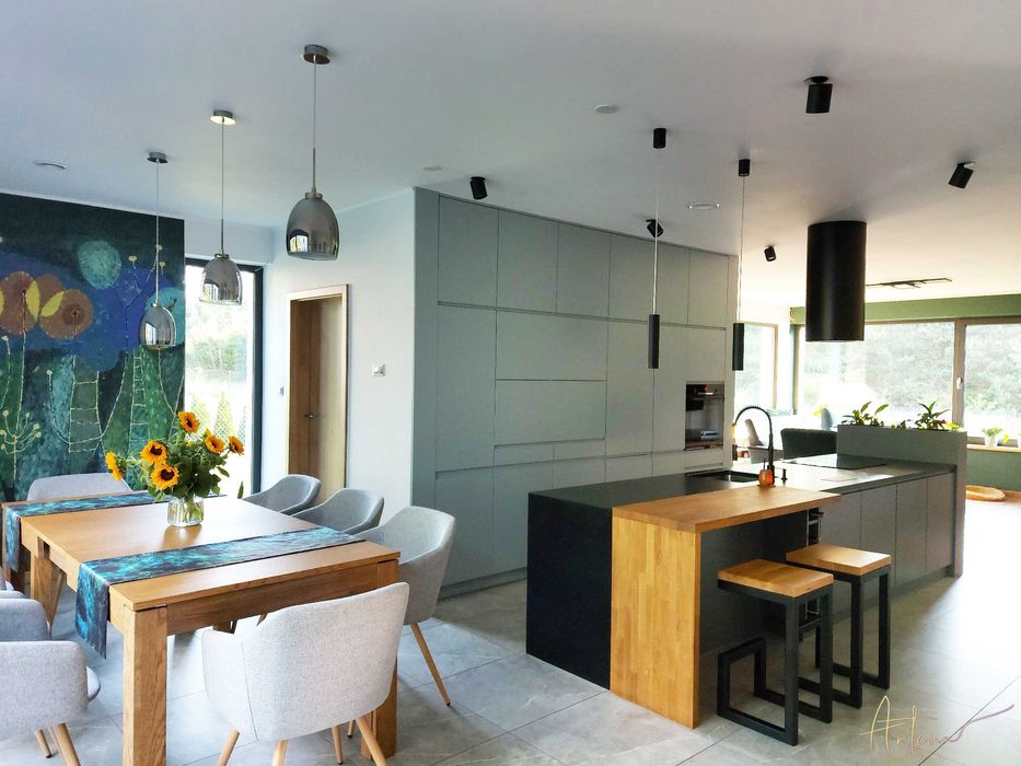 Projekt wnętrz/Architekt wnętrz/Wizualizacje/Projekt kuchni/łazienki