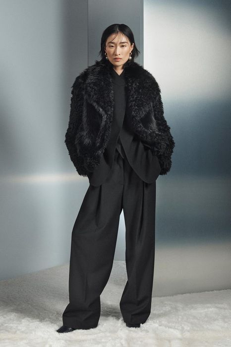 Полушубок ZARA штучне хутро