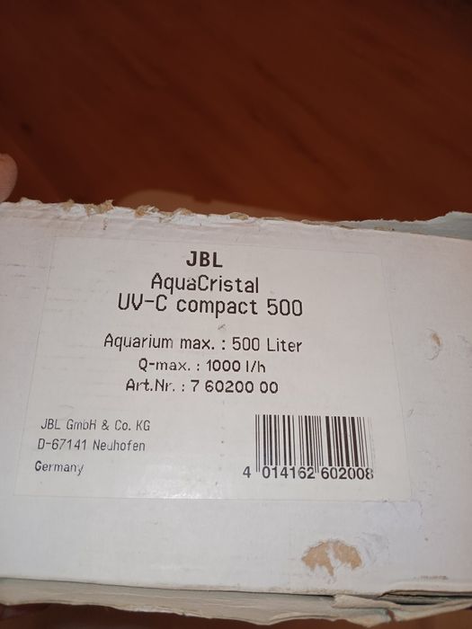 Esterilizador UVC - JBL Compact 500 , 1000 l/h , 5W